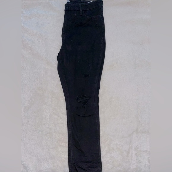 Black distressed skinny jeans - Picture 1 of 5